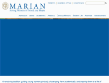 Tablet Screenshot of marian-hs.org